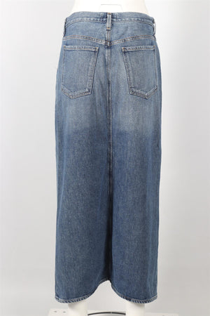 AGOLDE BLUE DENIM MAXI SKIRT W27 UK 8-10