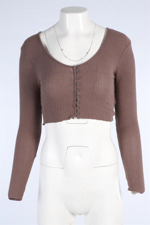 JOAH BROWN BROWN CARDIGAN XSMALL/SMALL