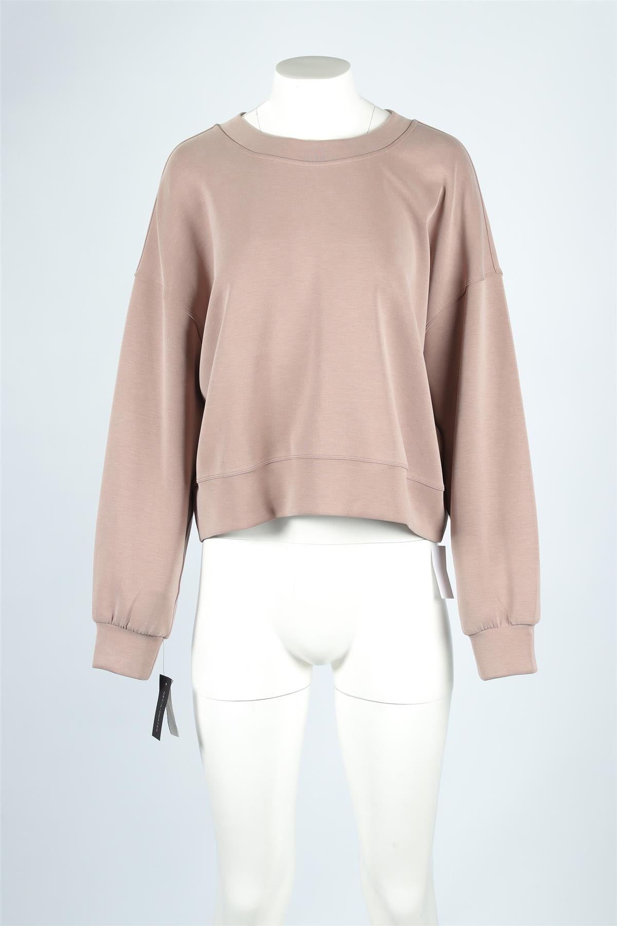 LULULIEMON BROWN JERSEY SWEATSHIRT US 10 UK 14