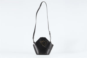 DANSE LENTE BLACK LEATHER TOTE BAG
