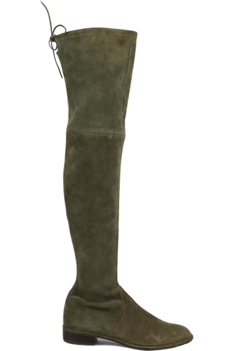 STUART WEITZMAN STRETCH SUEDE OVER THE KNEE BOOTS EU 37 UK 4 US 7