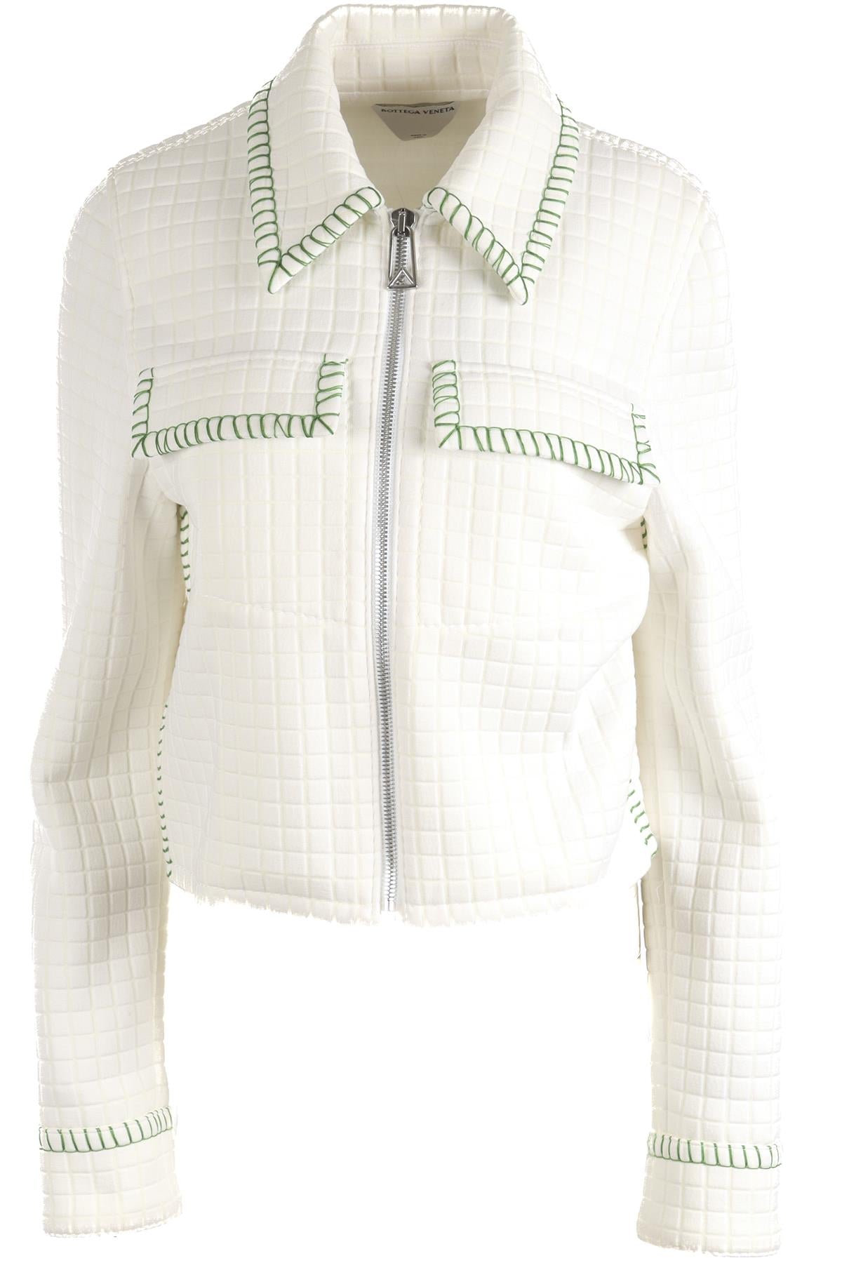 BOTTEGA VENETA WHITE COTTON JACKET IT 42 UK 10