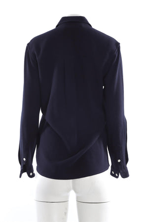 SEFR BLUE MEN'S WOOL SHIRT XSMALL