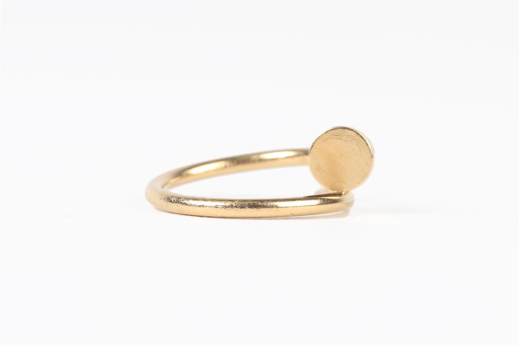 CARTIER GOLD JUSTE UN CLOU SMALL 18K YELLOW GOLD RING 47MM