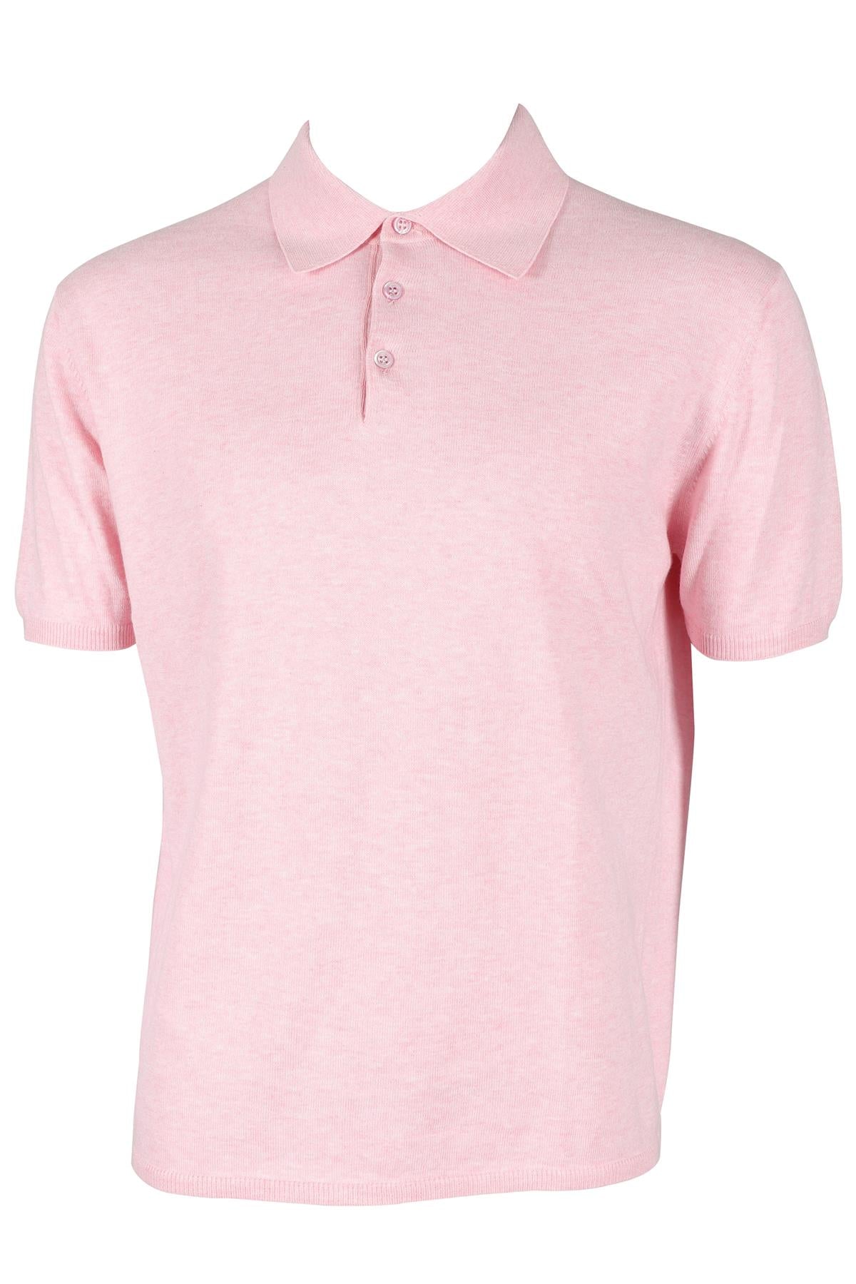 CRUCIANI PINK MEN'S COTTON POLO SHIRT IT 52 UK 42