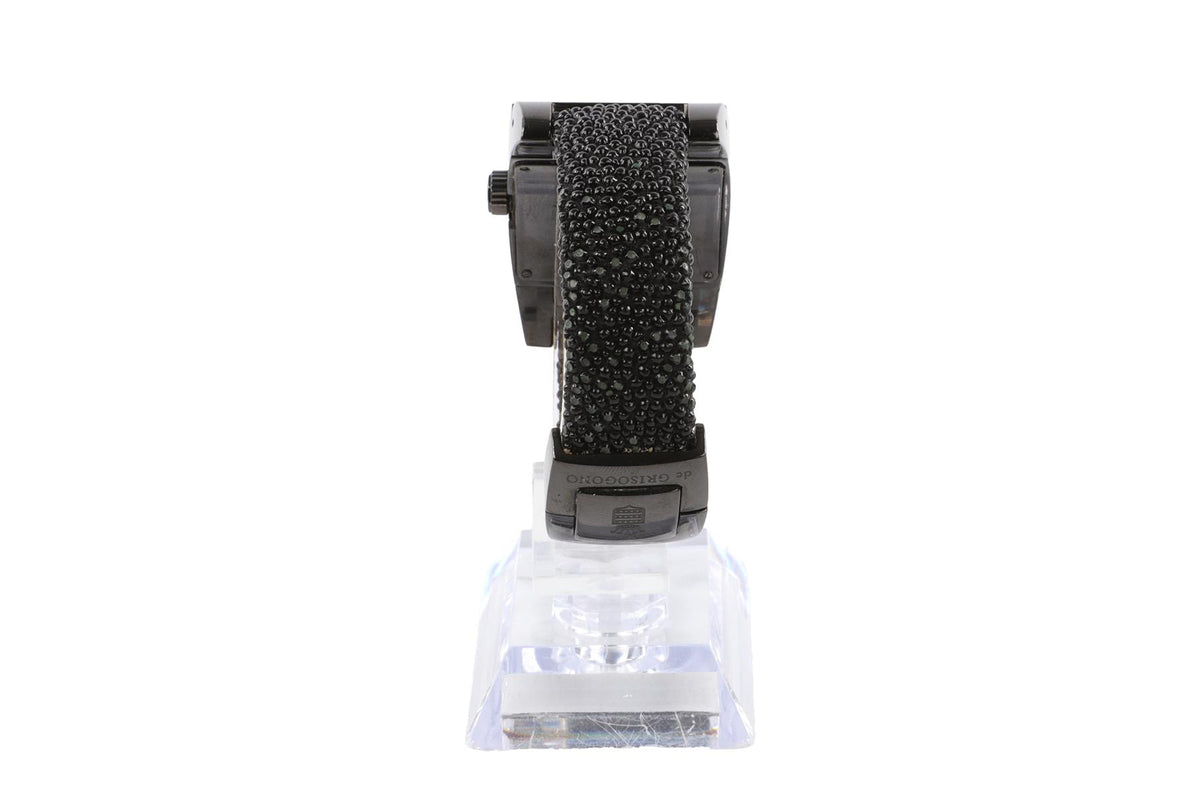 DE GRISOGONO BLACK INSTRUMENTINO WRIST WATCH