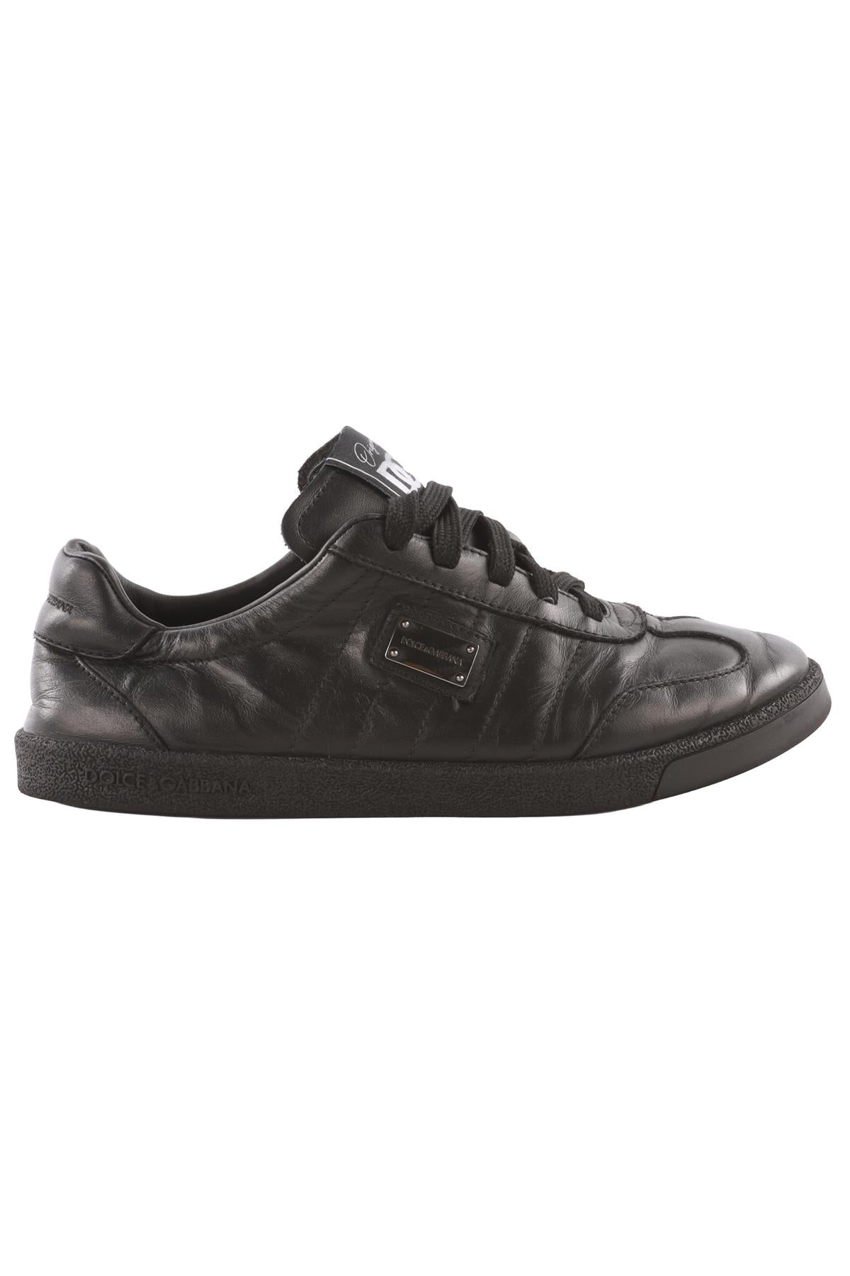 DOLCE & GABBANA BLACK KIDS BOYS SNEAKERS EU 36 UK 3.5 US 4.5
