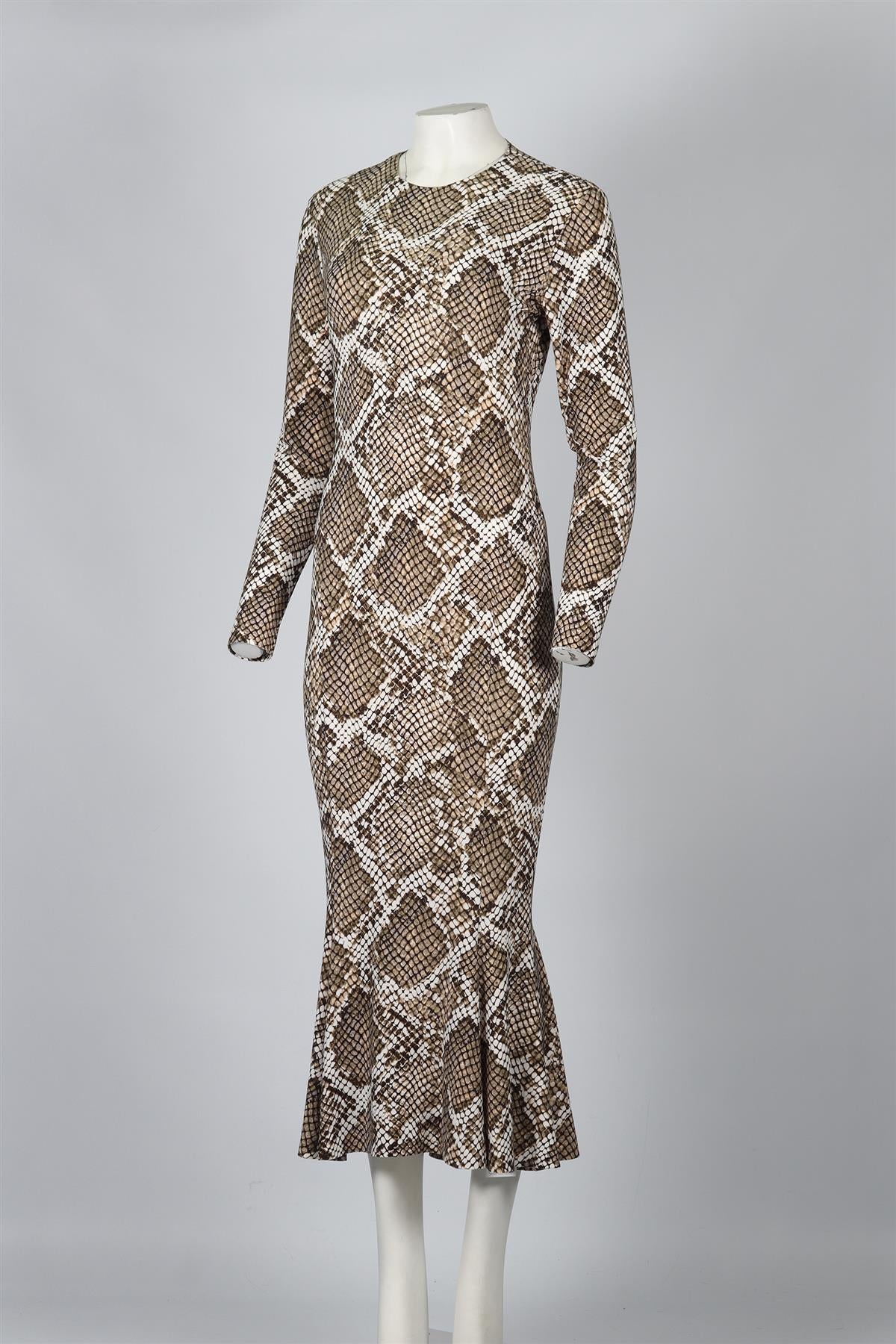 NORMA KAMALI JERSEY MAXI DRESS MEDIUM