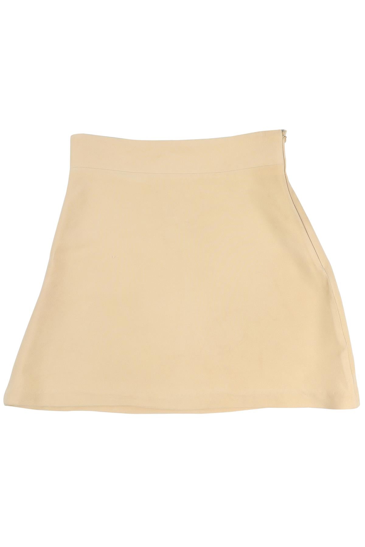 MIU MIU YELLOW CREPE MINI SKIRT IT 38 UK 6