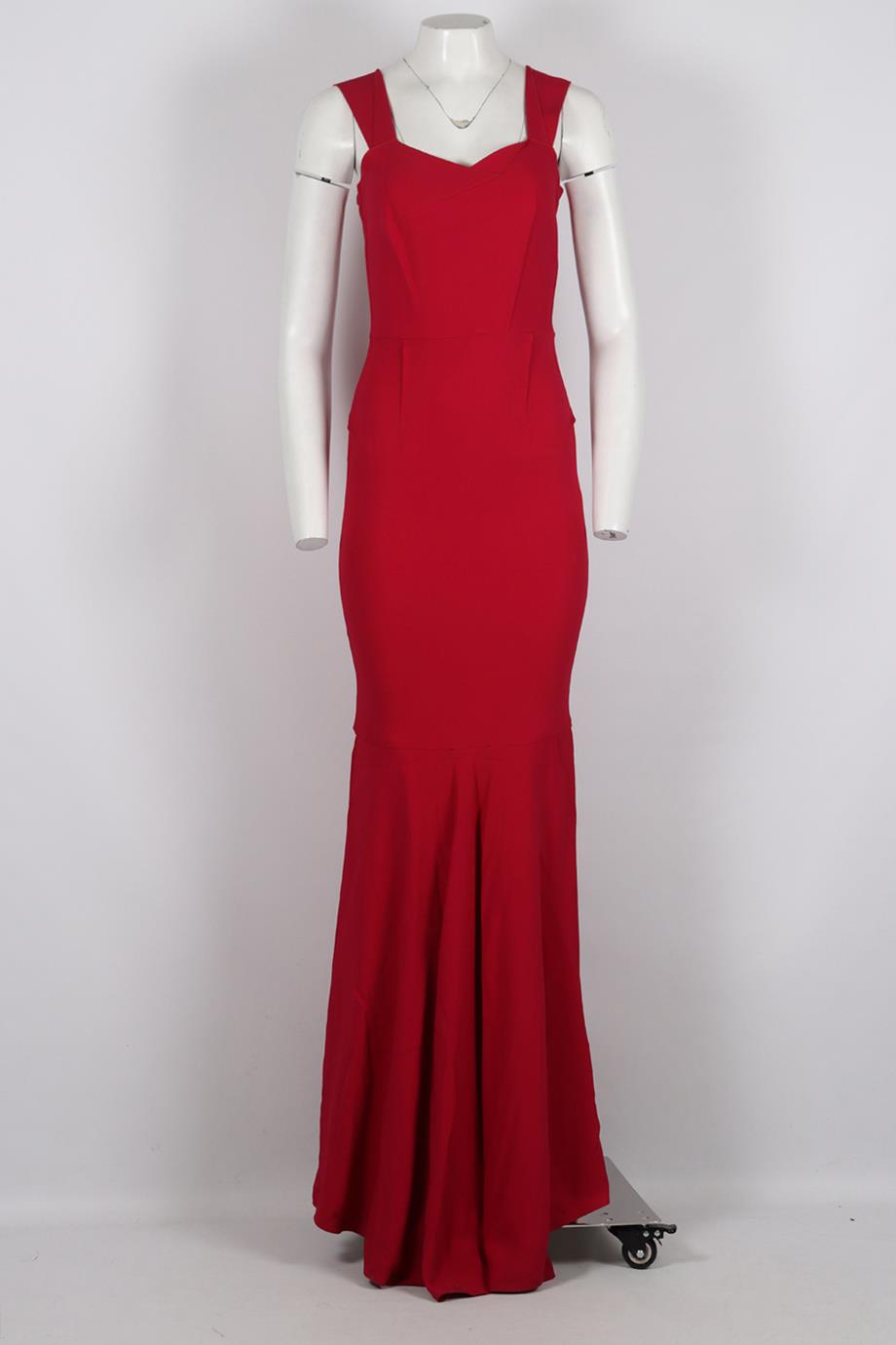 ROLAND MOURET ORPHEUS STRETCH CREPE GOWN UK 10