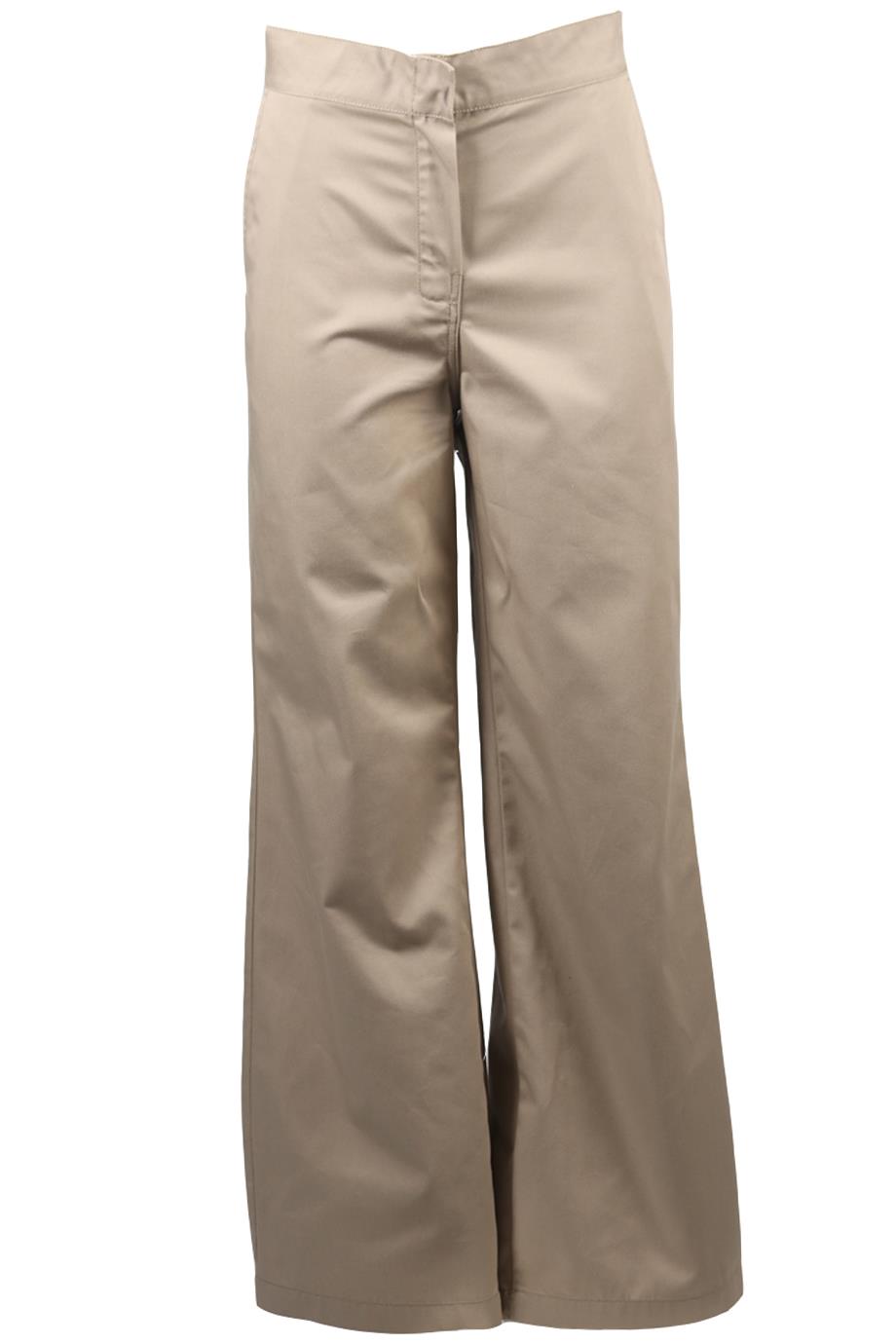 PALM ANGELS COTTON BLEND WIDE LEG PANTS LARGE