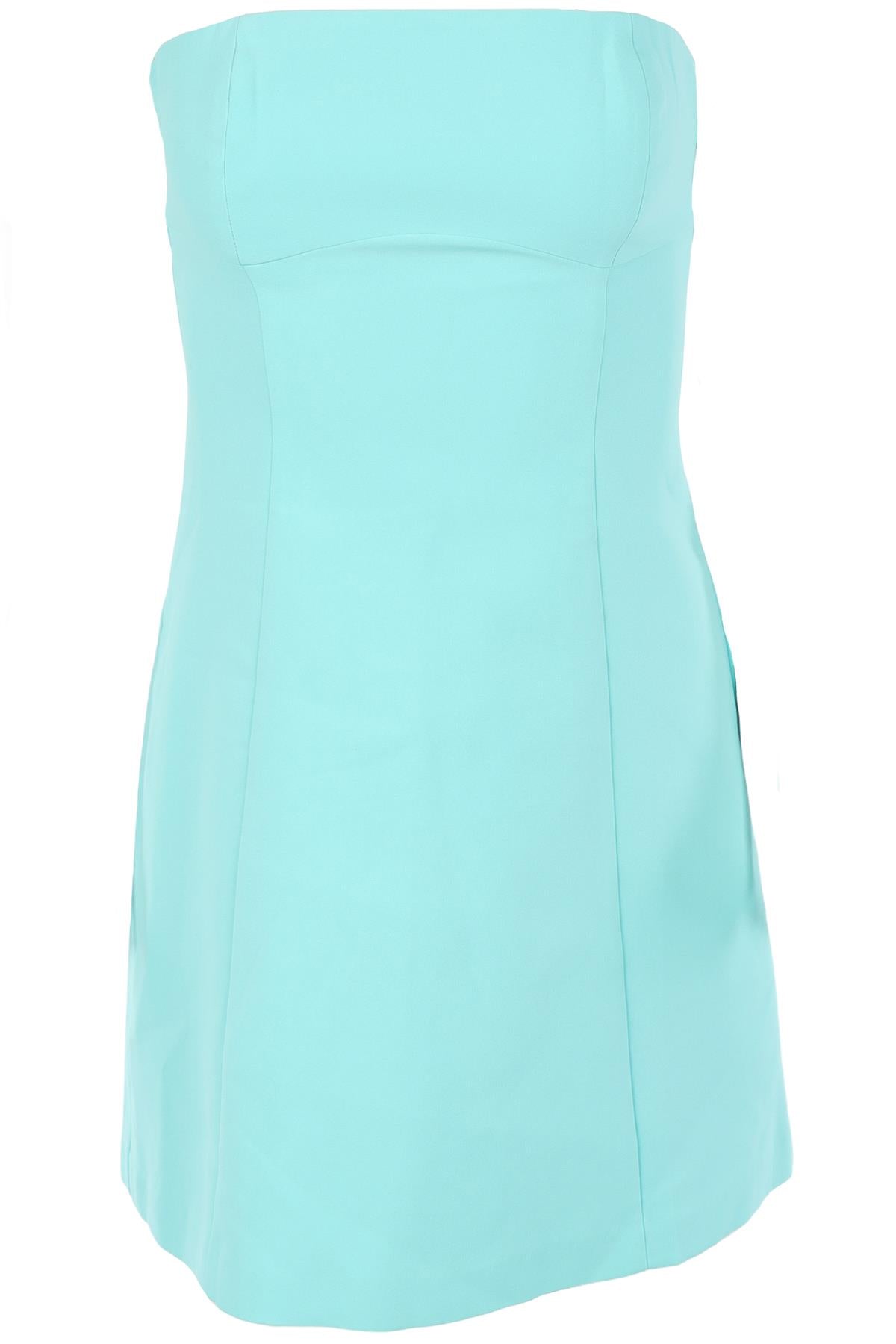 AMANDA UPRICHARD BLUE CREPE MINI DRESS XSMALL