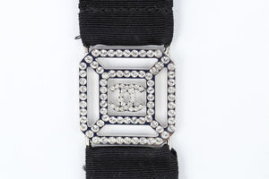 CHANEL SILVER 2017 CC STRASS NECKLACE