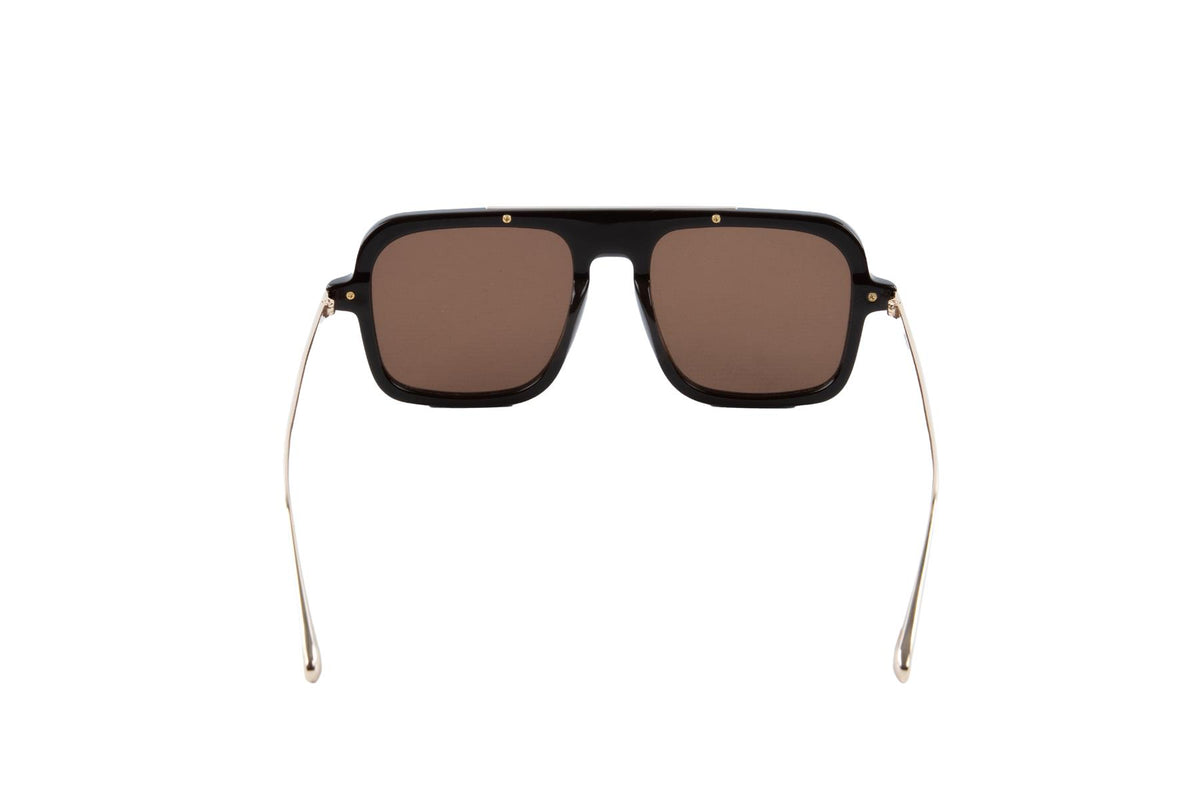 PAST MIDNIGHT BROWN THE RETRO ACETATE SUNGLASSES