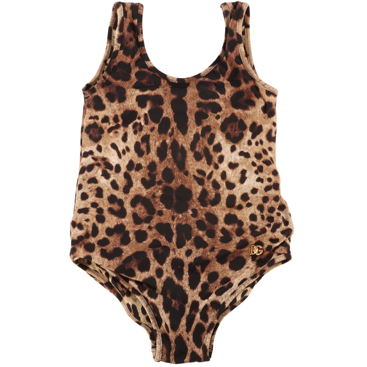 DOLCE & GABBANA BROWN KIDS GIRLS SWIMSUIT 8 YEARS
