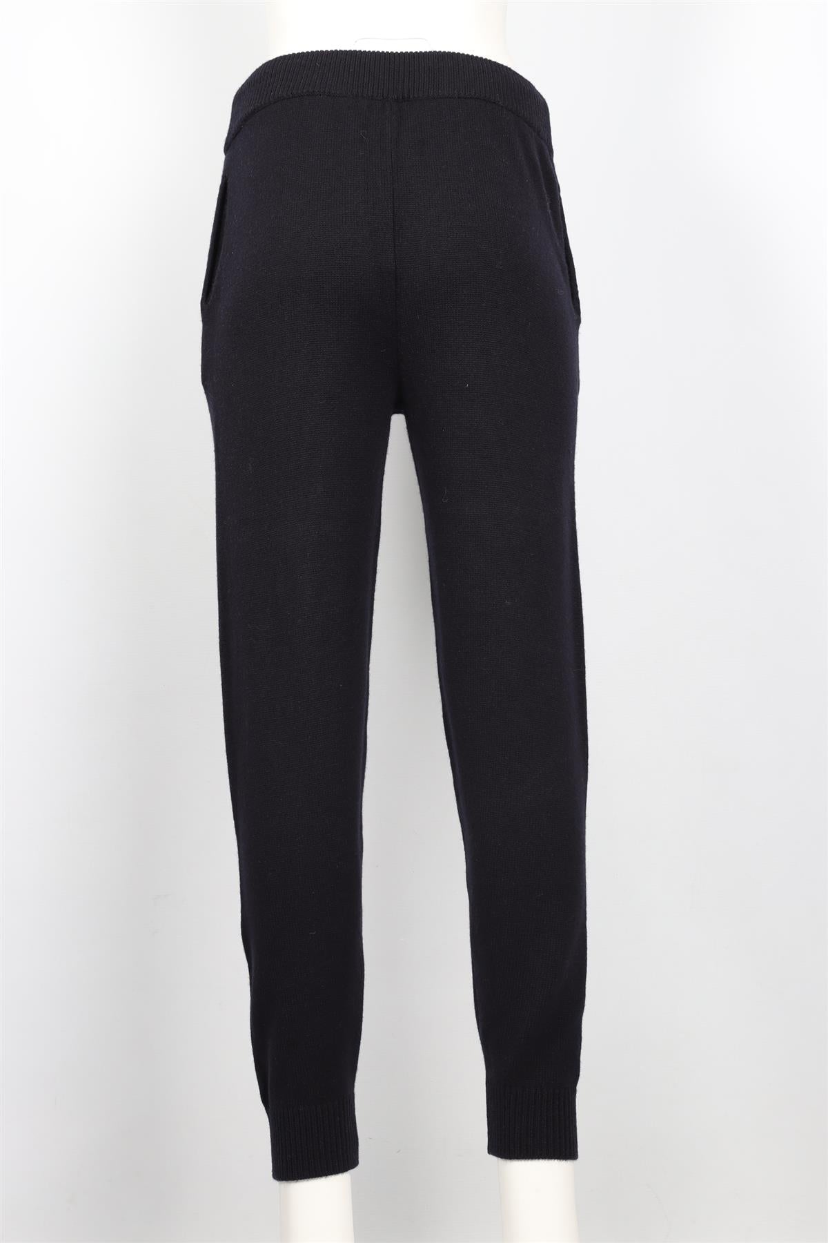 ALEX EAGLE SPORTING CLUB NAVY CASHMERE TRACK PANTS SMALL