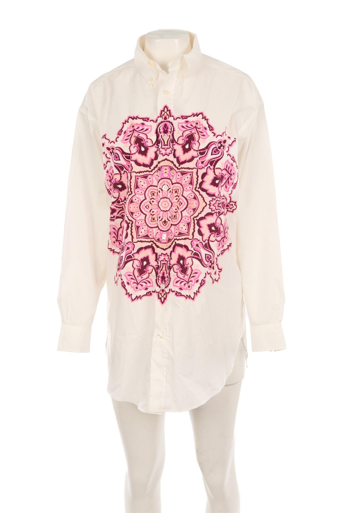 ETRO WHITE COTTON SHIRT SMALL
