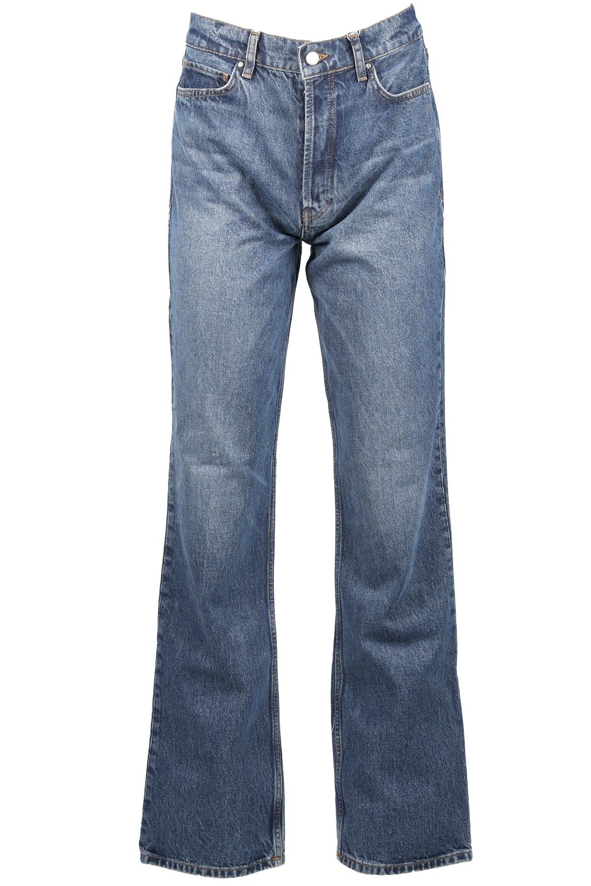 ANINE BING BLUE HIGH RISE STRAIGHT LEG JEANS W28 UK 10