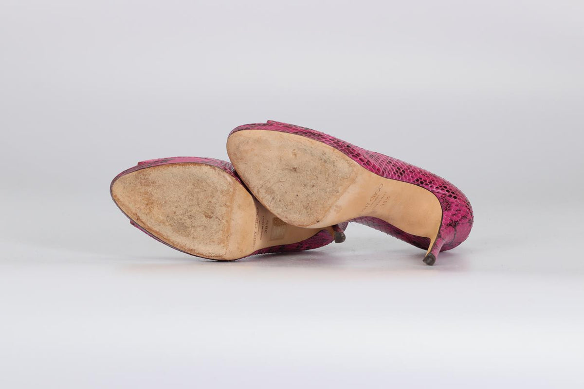 JIMMY CHOO SNAKESKIN PUMPS EU 38.5 UK 5.5 US 8.5