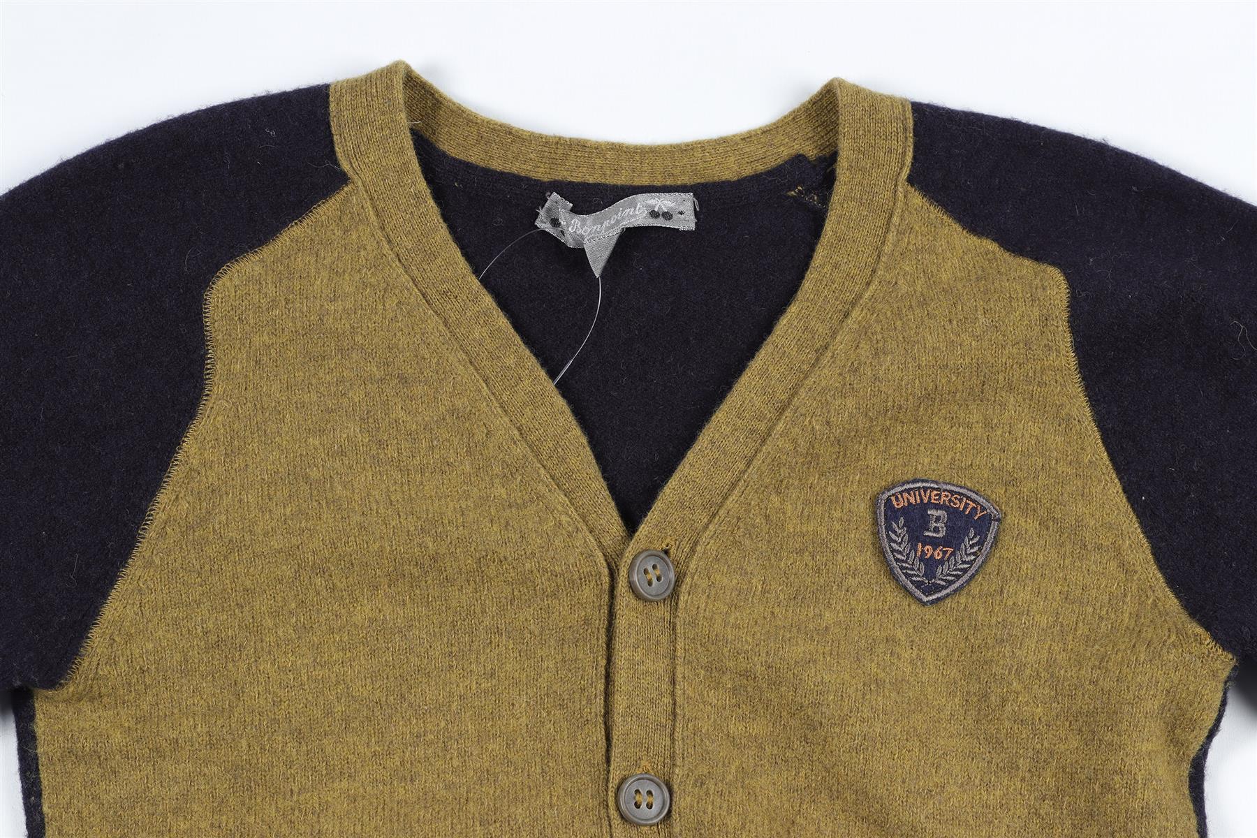 BONPOINT GREEN KIDS BOYS CARDIGAN 6 YEARS