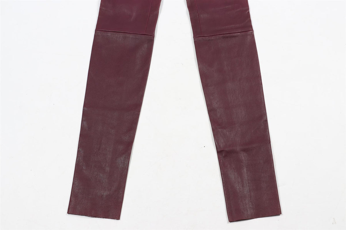 STOULS LEATHER SKINNY PANTS XXS UK 4