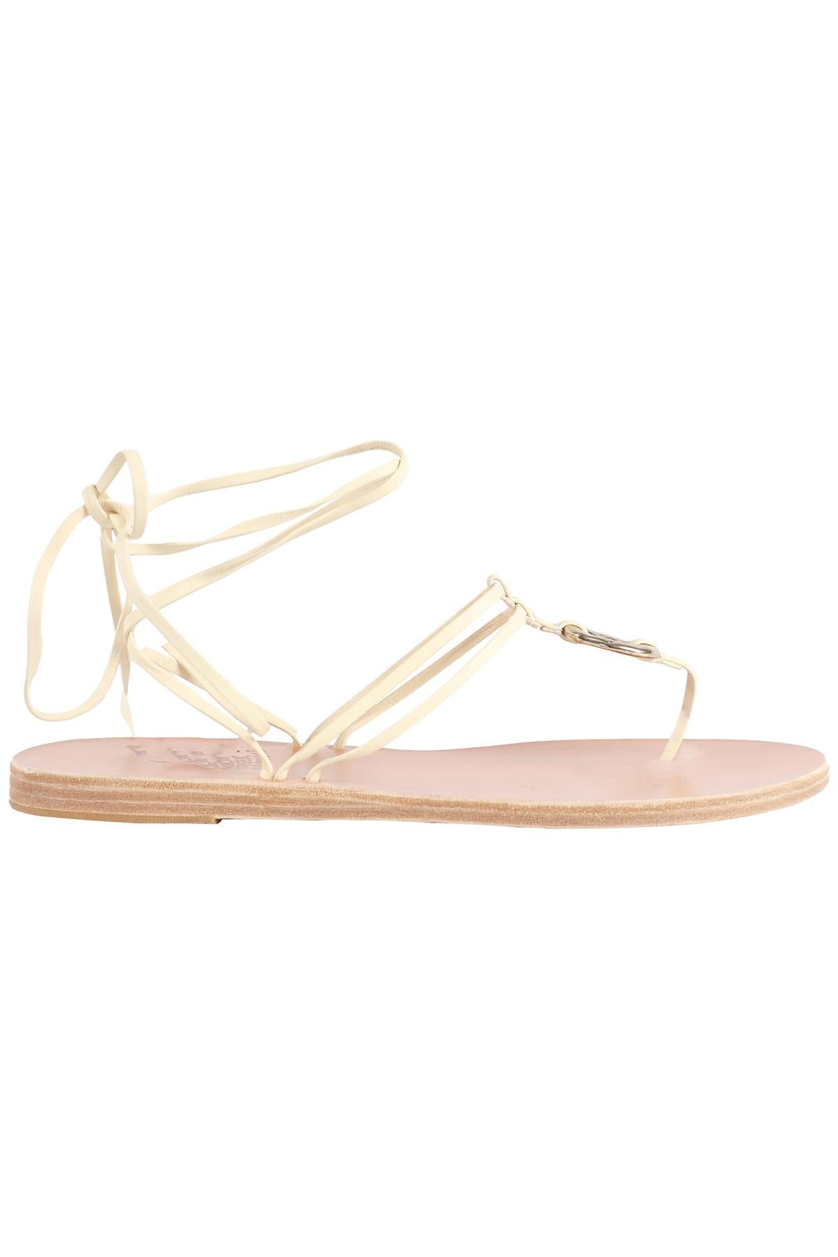 ANCIENT GREEK SANDALS BEIGE LEATHER SANDALS