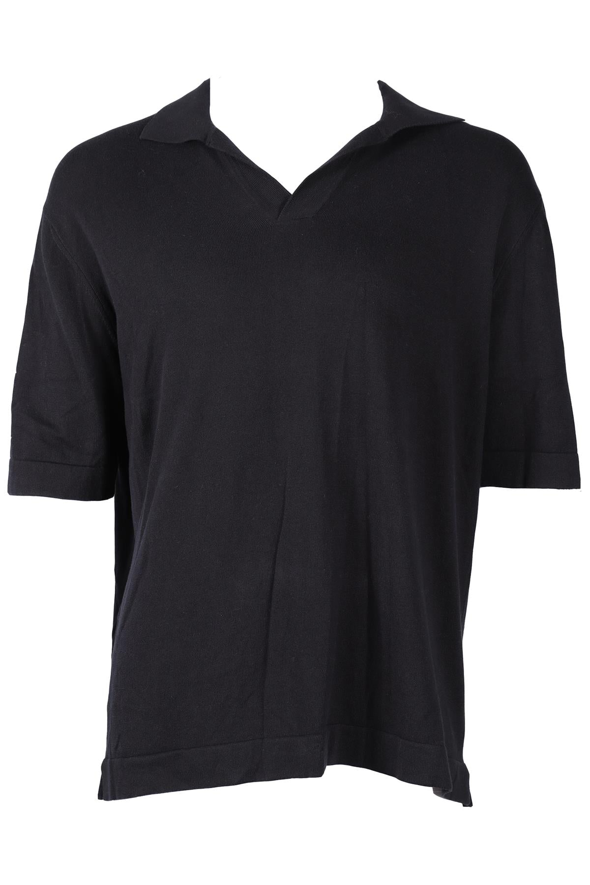 THOM SWEENEY NAVY MEN'S COTTON POLO SHIRT XXLARGE