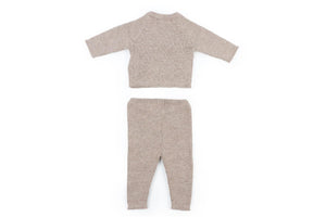 Bonpoint Taupe Kids Girls Knit Set 3 Months