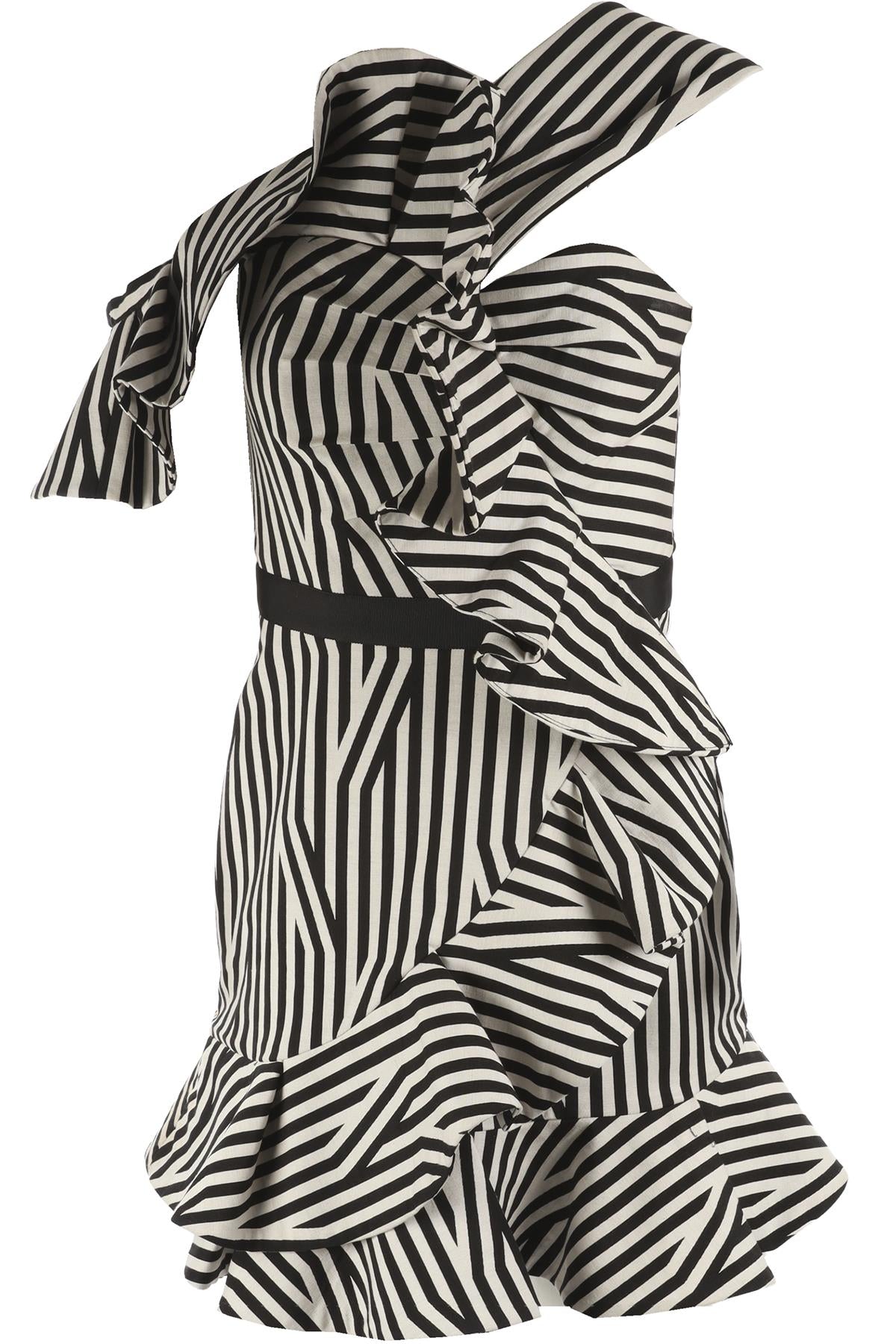 SELF-PORTRAIT ECRU MINI DRESS UK 8