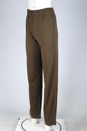 ETERNE KHAKI COTTON TRACK PANTS XSMALL