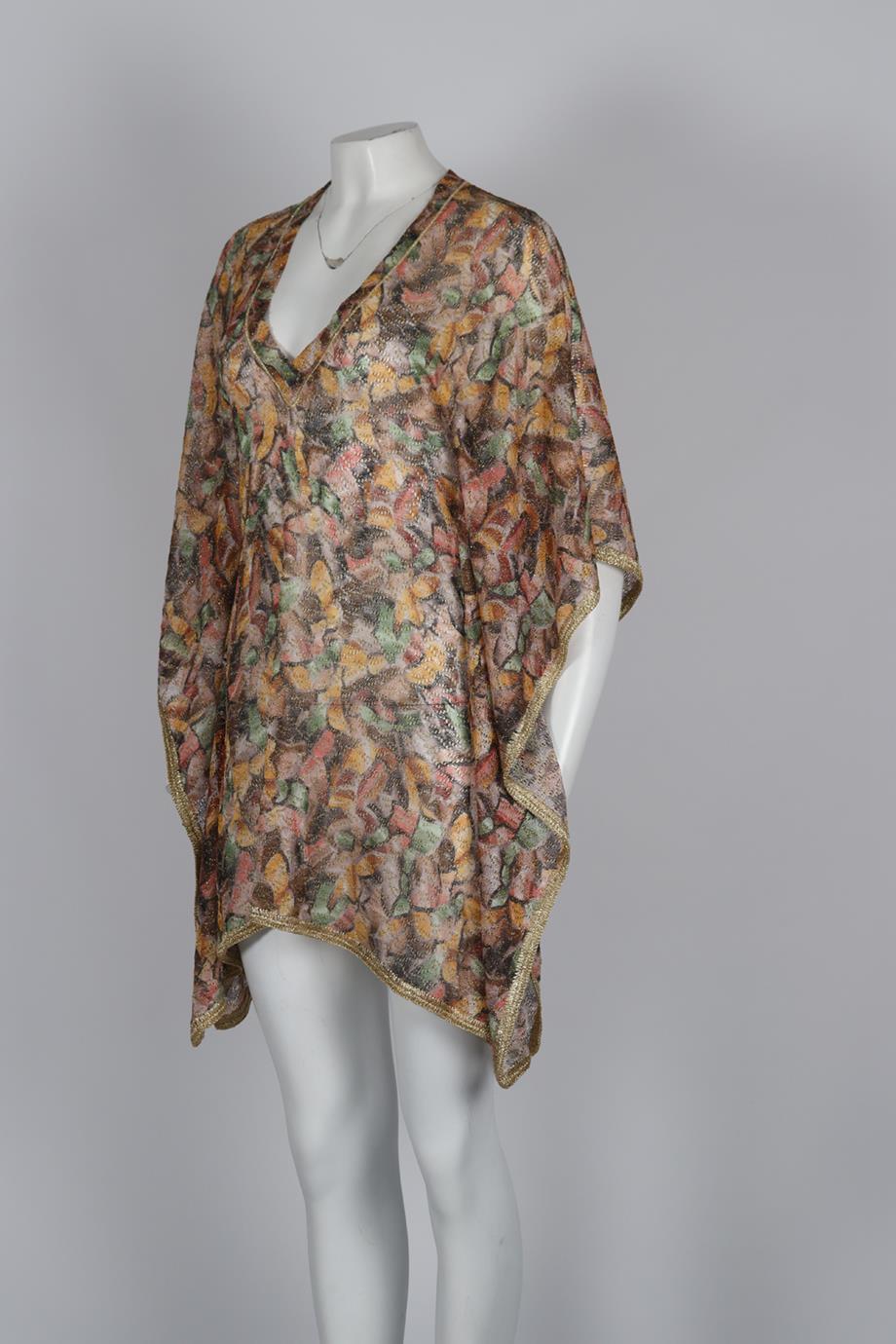 MISSONI MARE CROCHET KNIT KAFTAN MEDIUM
