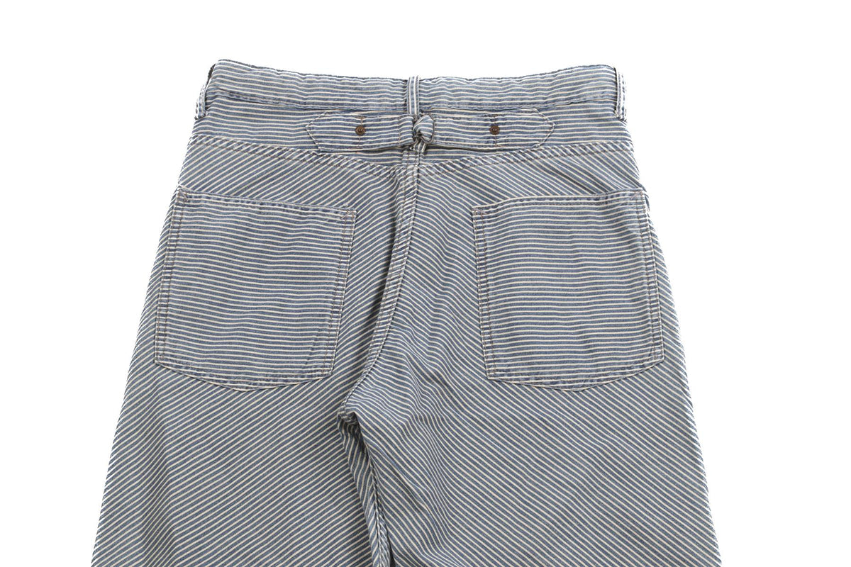RRL RALPH LAUREN BLUE COTTON TAPERED PANTS W27