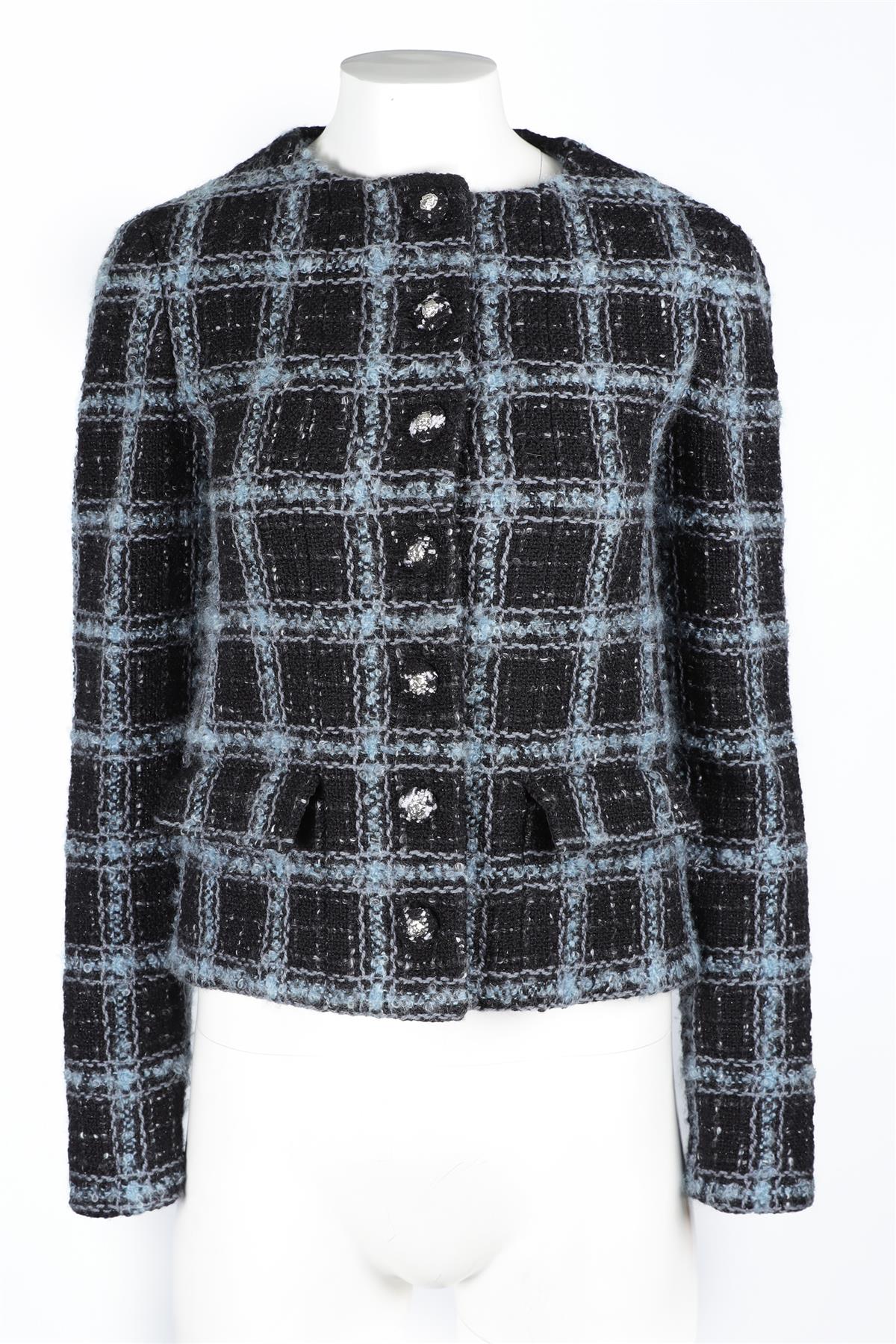 CHANEL BLACK 2024 WOOL JACKET FR 38 UK 10