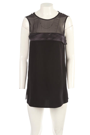 JOSEPH BLACK CREPE TOP FR 36 UK 8