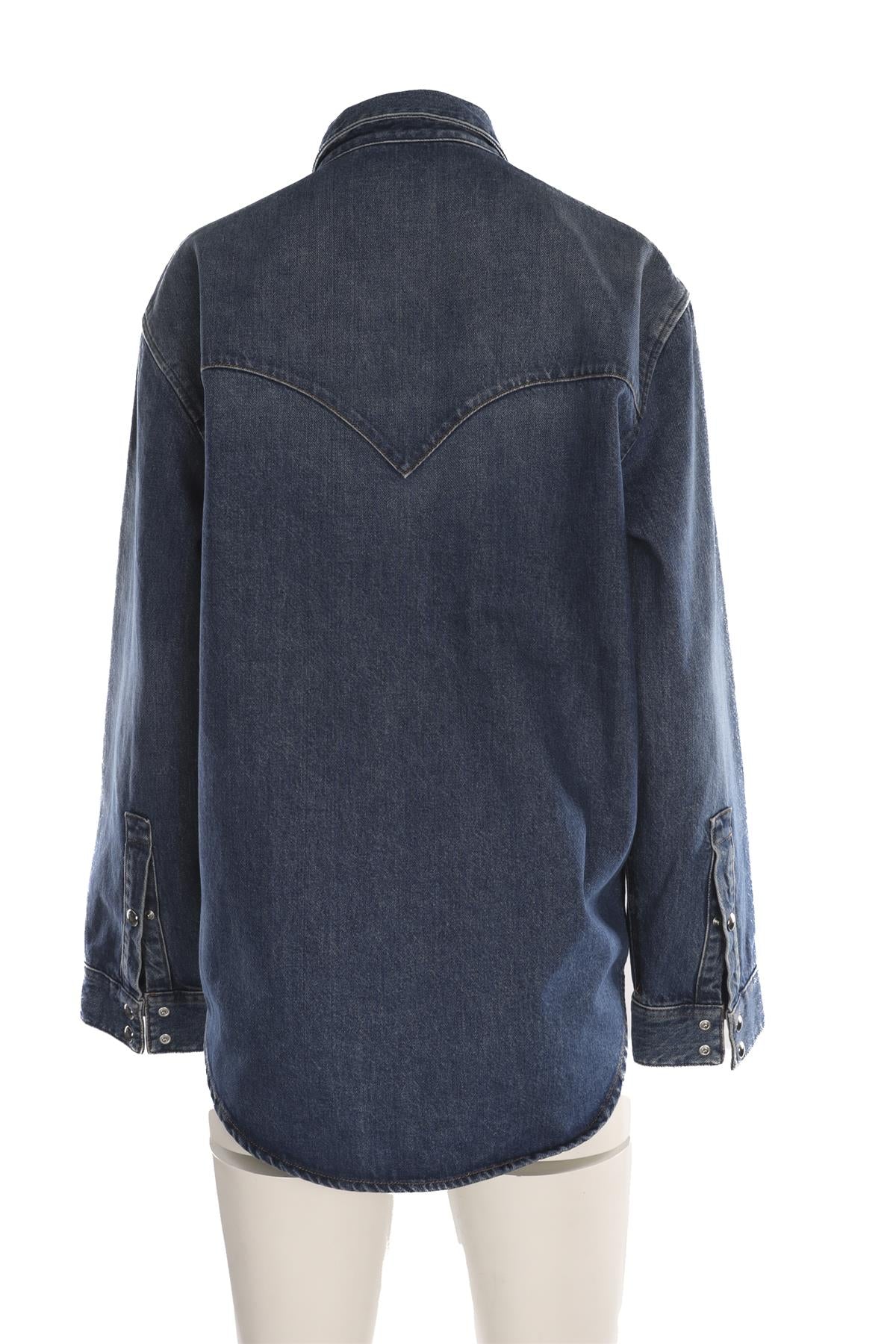 KHAITE BLUE DENIM SHIRT US 4 UK 8