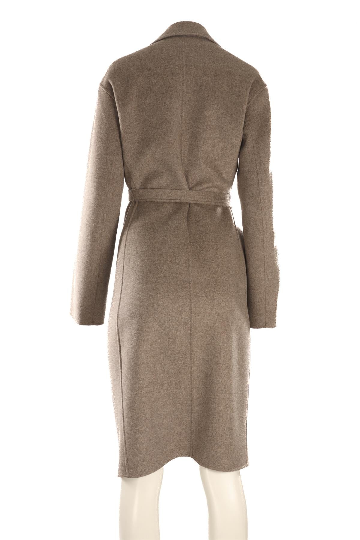 12 STOREEZ BROWN WOOL COAT MEDIUM