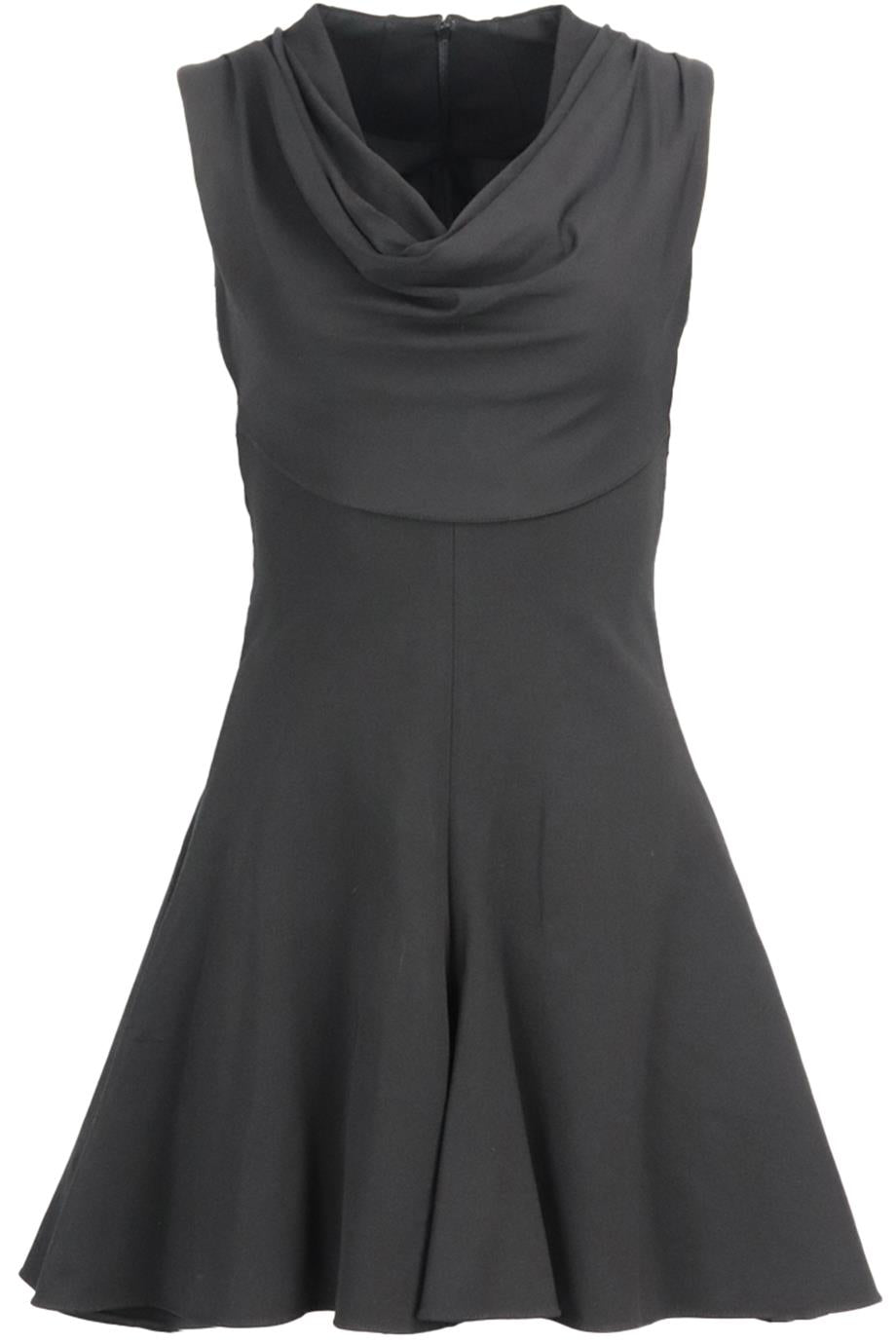 CUSHNIE ET OCHS DRAPED STRETCH JERSEY MINI DRESS US 4 UK 8