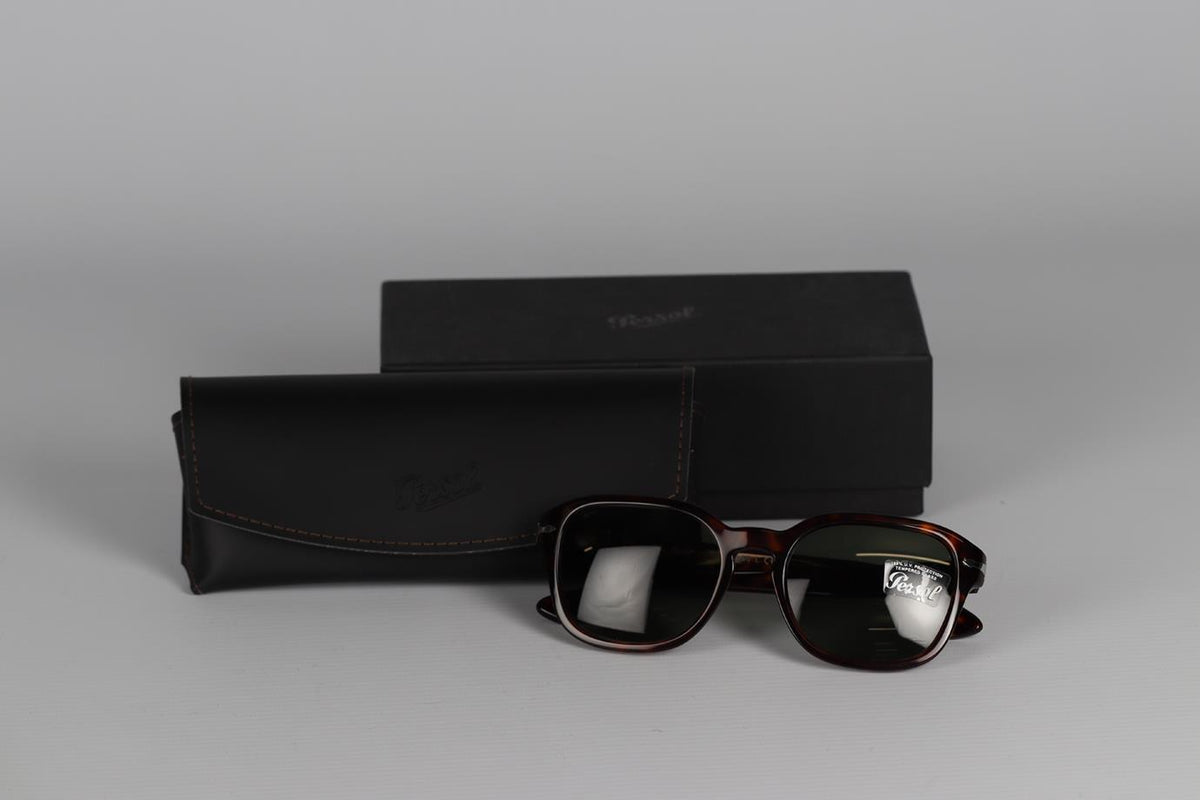PERSOL SQUARE FRAME ACETATE SUNGLASSES