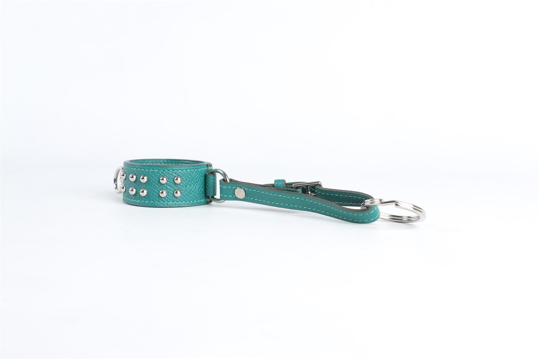HERMÈS GREEN 2017 COLLIER DE CHIEN EPSOM LEATHER KEYCHAIN