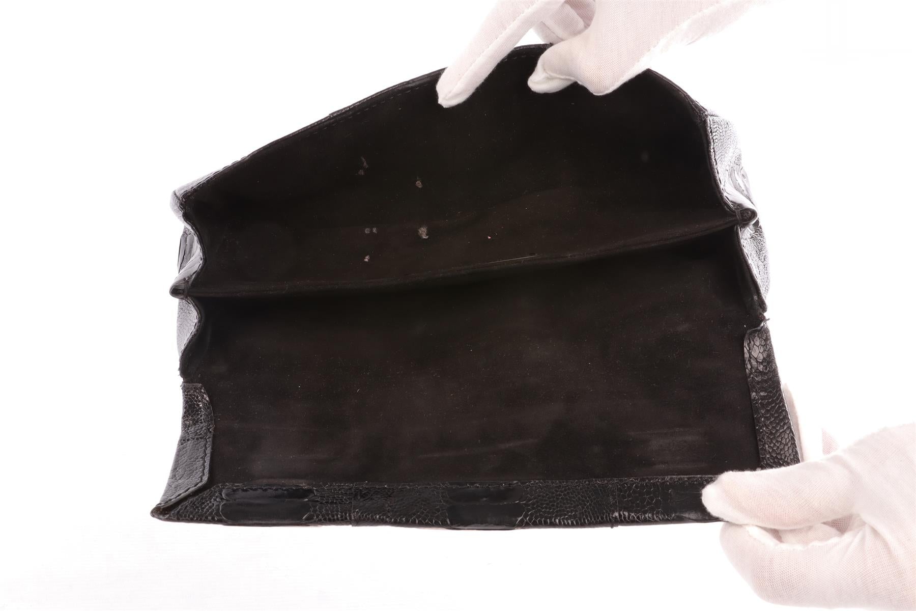 VBH BLACK SNAKESKIN CLUTCH