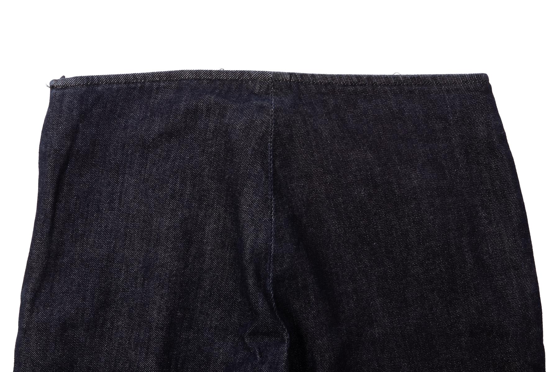 THE ROW NAVY DENIM SKINNY PANTS XSMALL