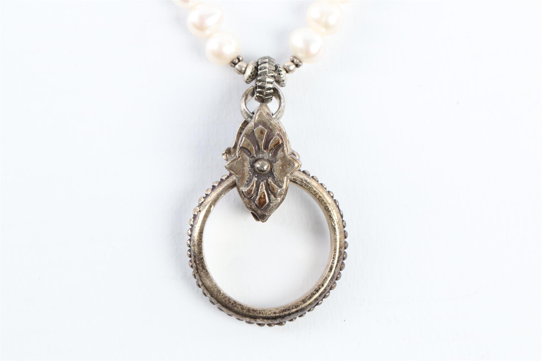 TURCHIN JEWELRY BLACK EYERING NECKLACE