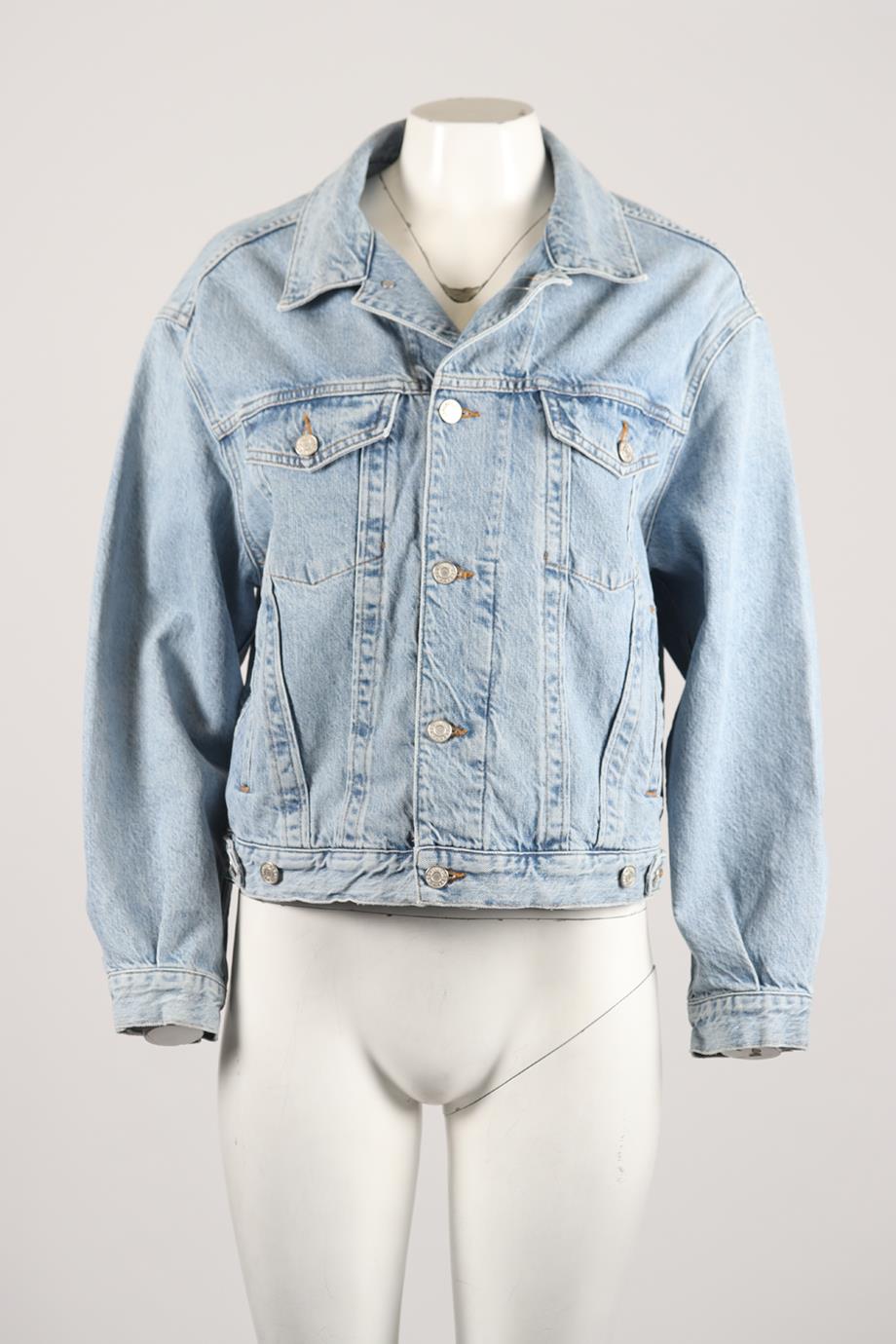 AGOLDE DISTRESSED DENIM JACKET SMALL