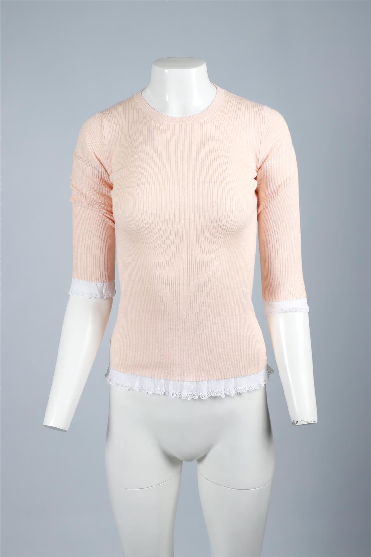 MIU MIU PINK KNIT SWEATER IT 38 UK 6