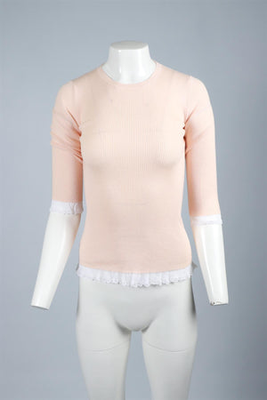 MIU MIU PINK KNIT SWEATER IT 38 UK 6