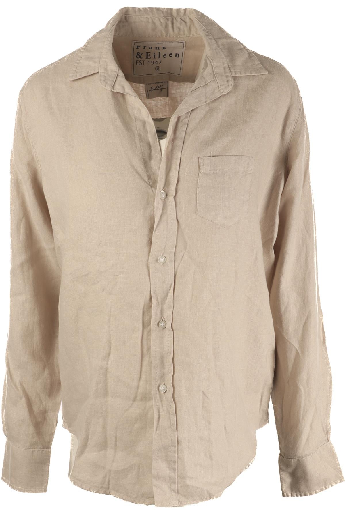 FRANK & EILEEN GREY LINEN SHIRT XSMALL