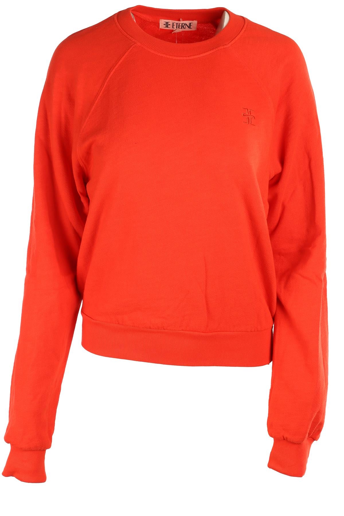 ETERNE RED COTTON SWEATSHIRT SMALL