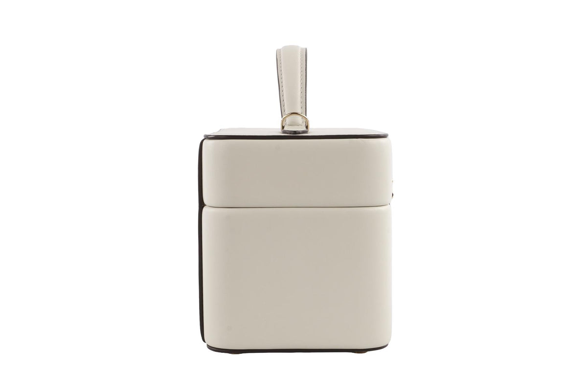 TANNER KROLLE ECRU ANNABEL LEATHER TOTE BAG