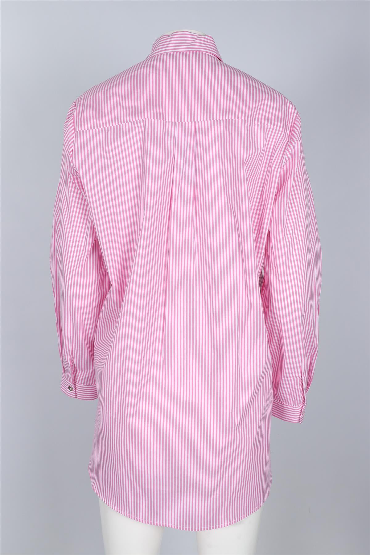 MELISSA ODABASH PINK COTTON SHIRT MEDIUM