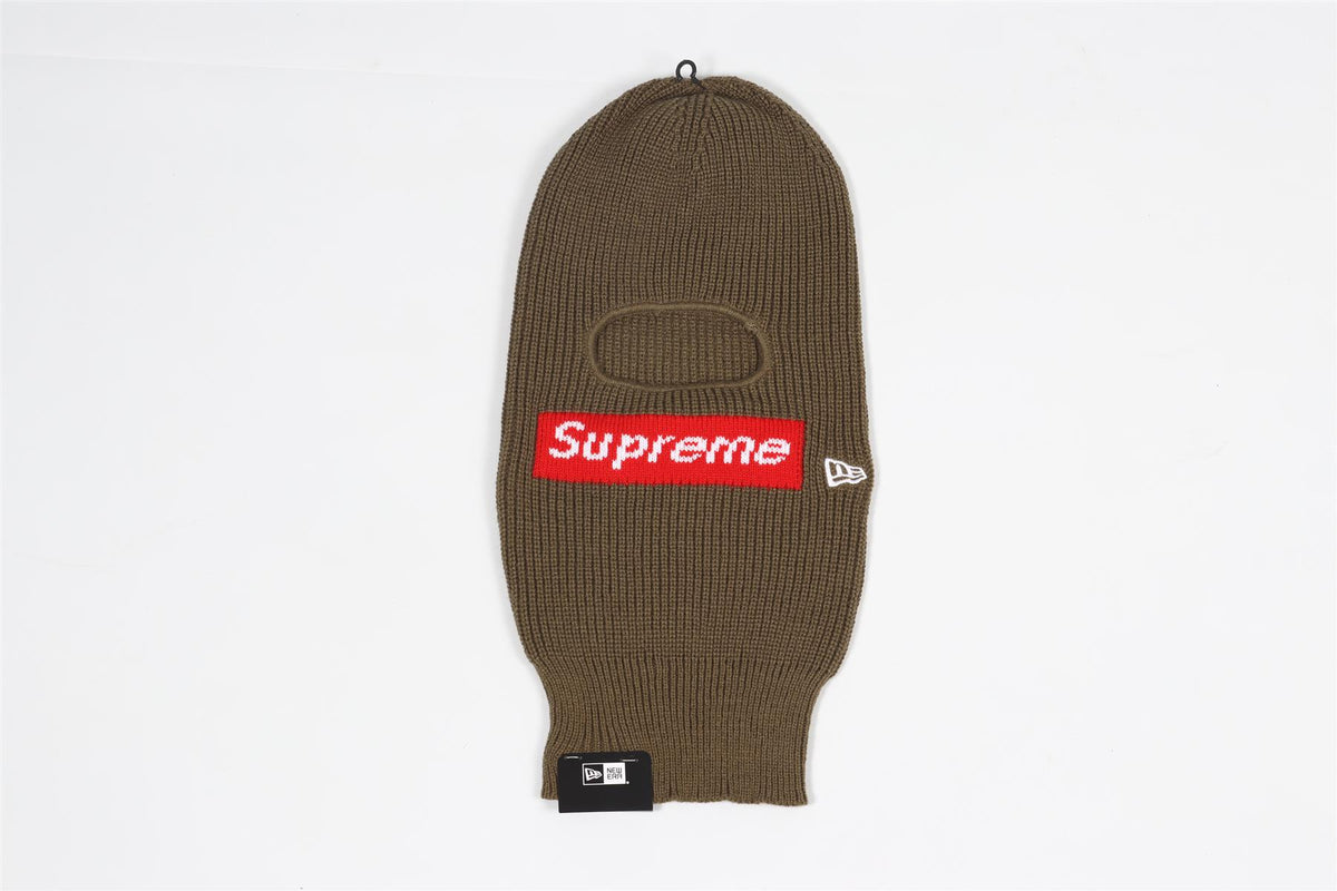 SUPREME + NEW ERA GREEN KNIT BALACLAVA ONE SIZE